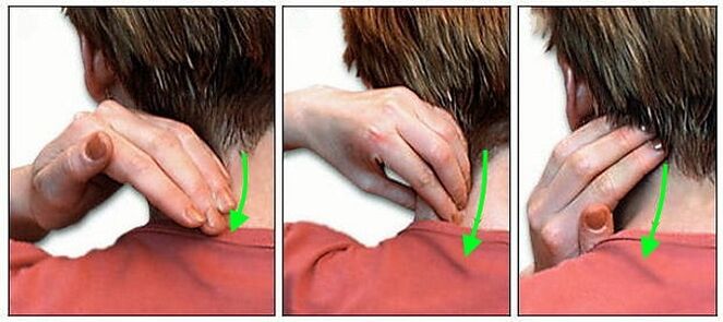Auto -massaje del cuello