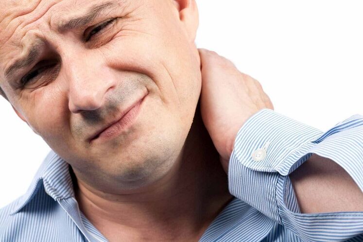 dolor de cuello debido a la osteocondrosis